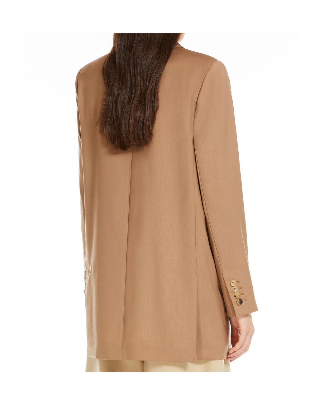 Max Mara Natural Nebbie Button-Up Jacket