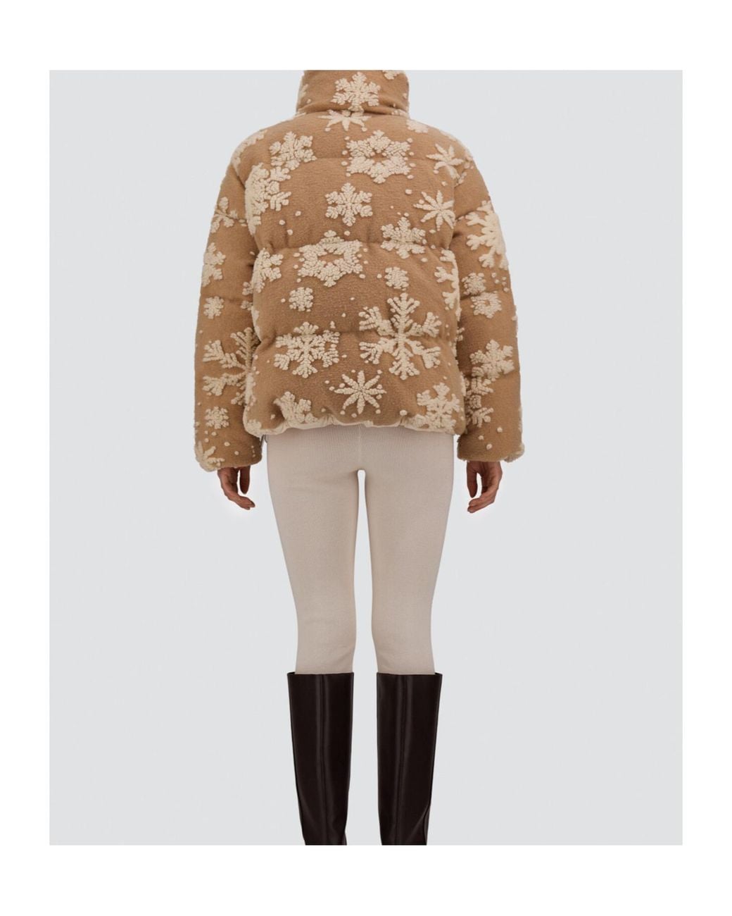 Herno Natural Snowflake Jacquard Jacket