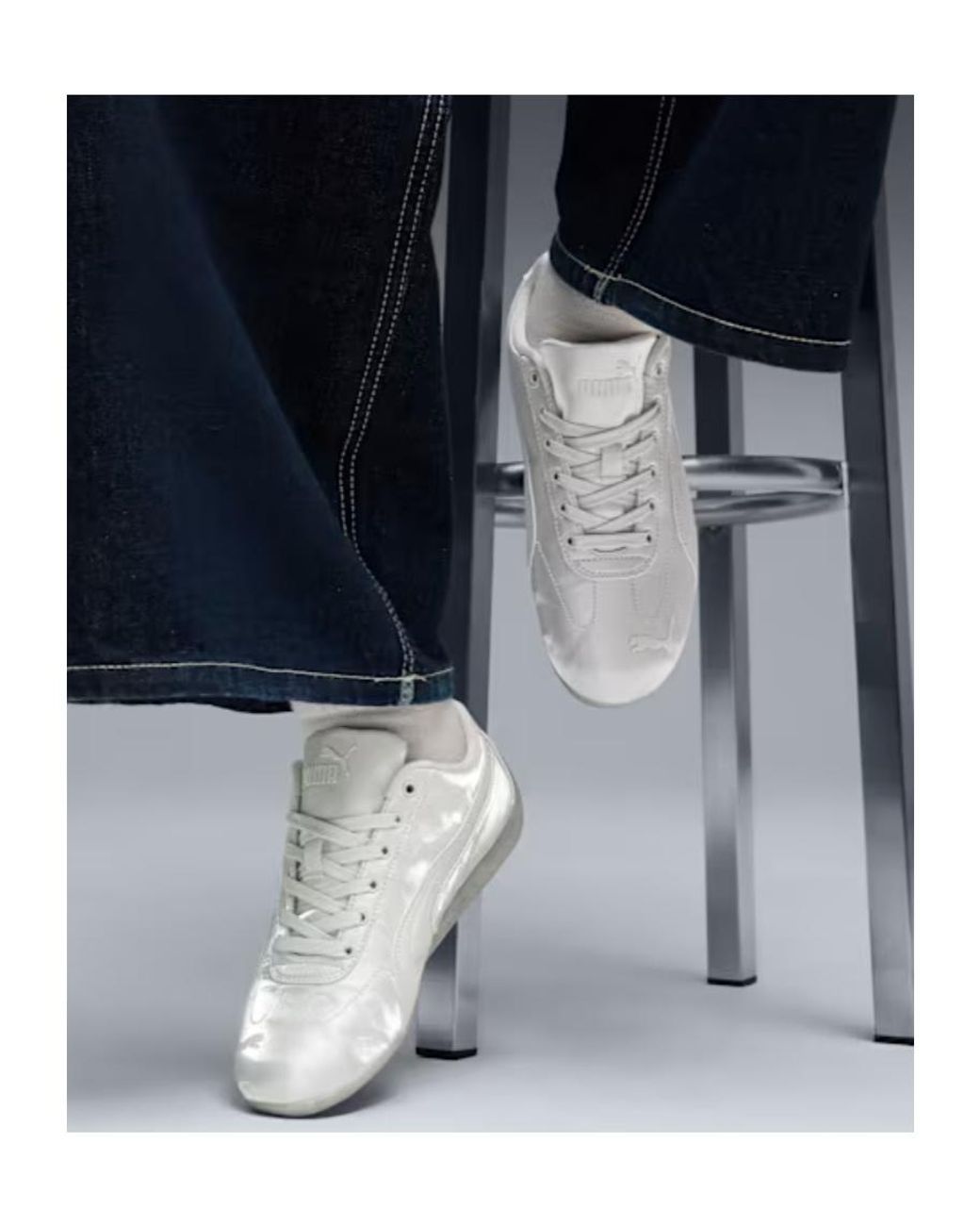 PUMA White Anodized Speedcat Sneakers