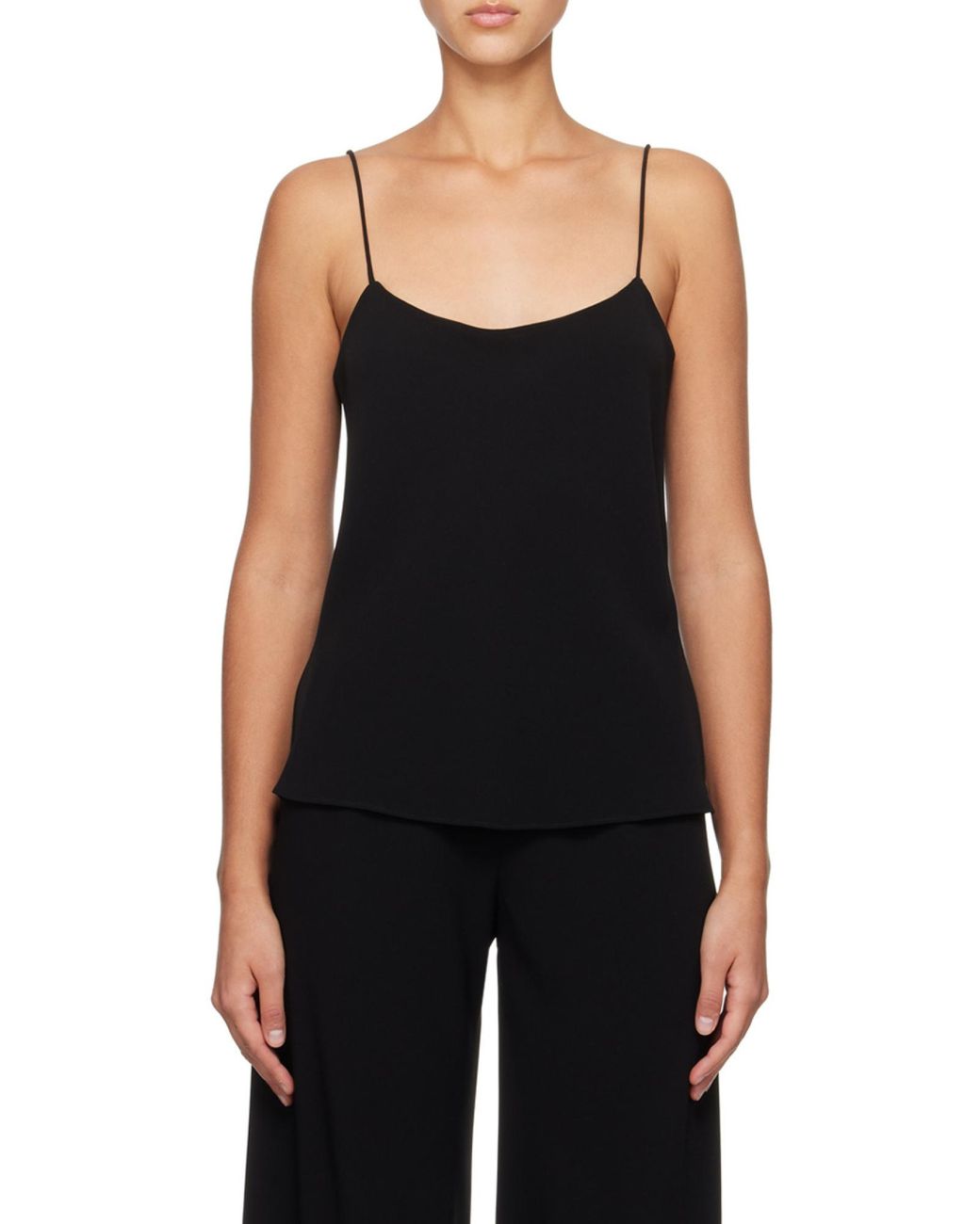 The Row Blue Spaghetti-Strap Top