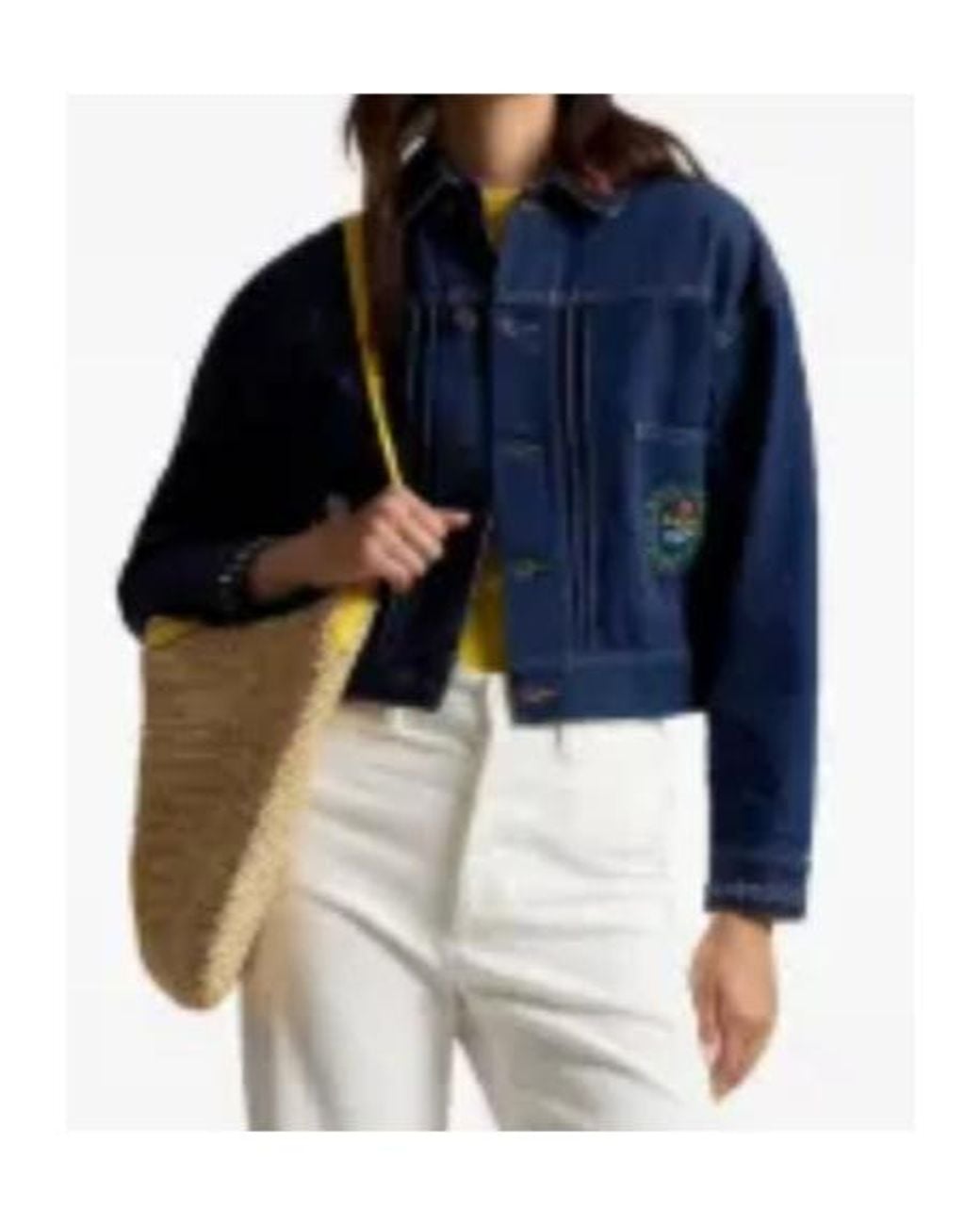 Polo Ralph Lauren Blue Bead-Embellished Denim Jacket