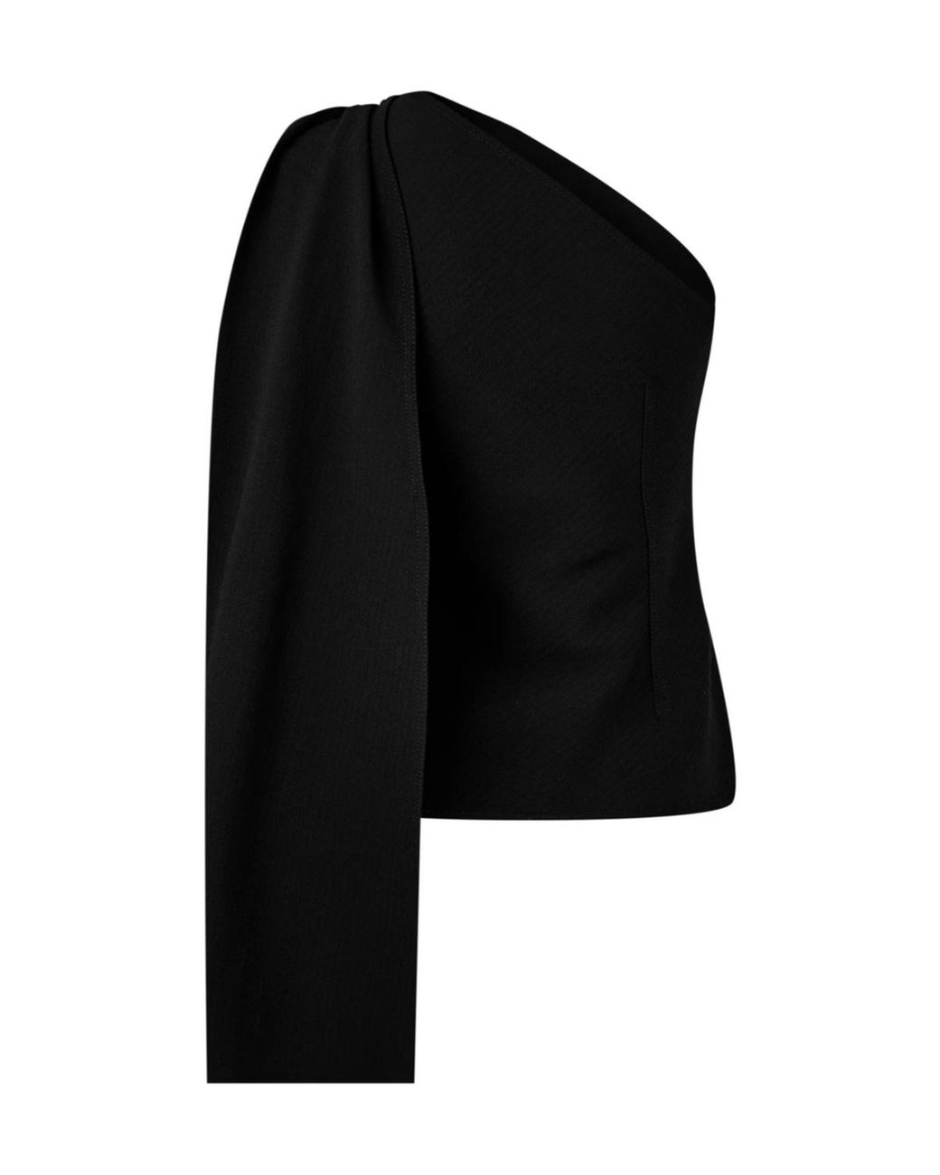 Bottega Veneta Black One-Shoulder Cover-Up