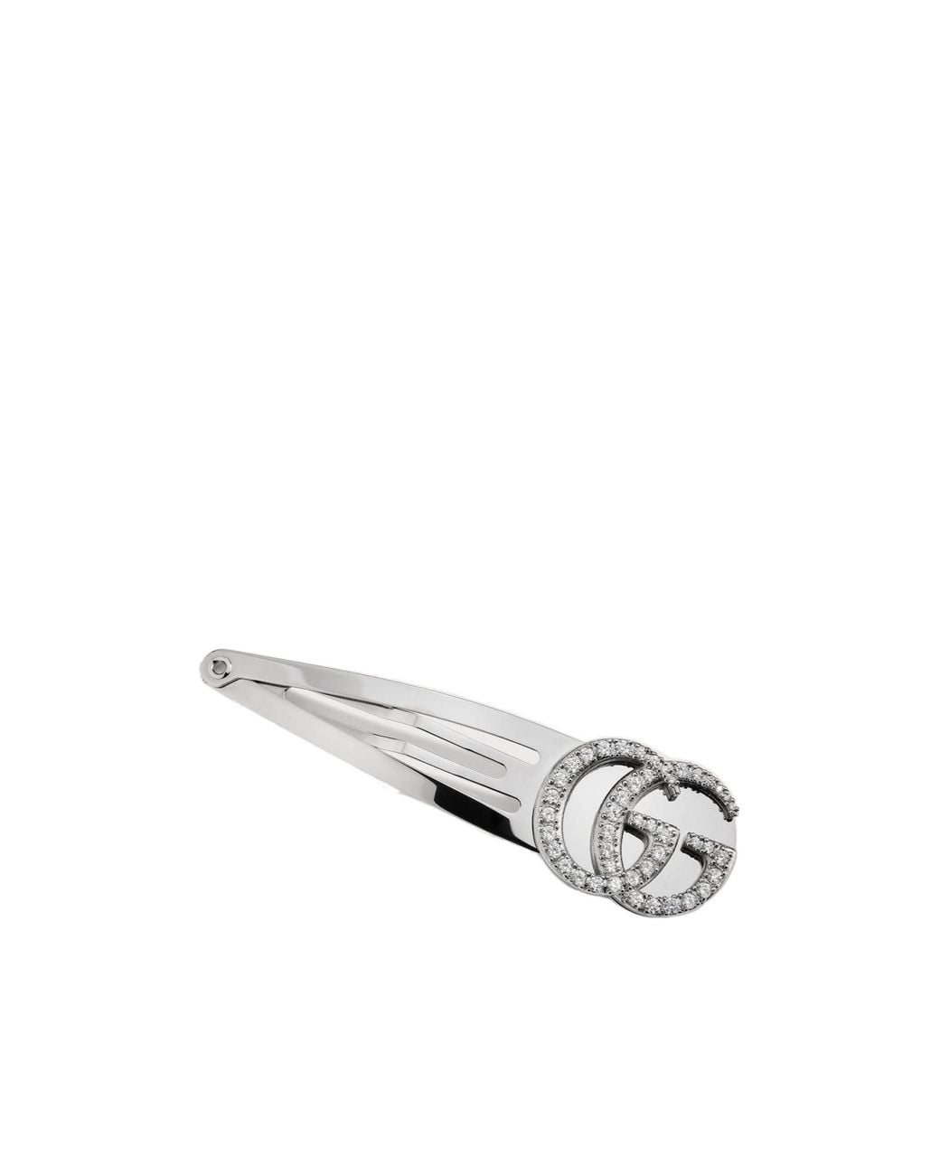 Gucci White Double G Hair Clip