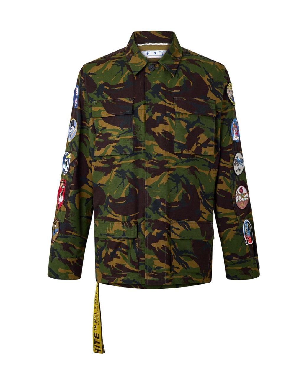 Off-White c/o Virgil Abloh Green Camo Jacket Sn99 for men