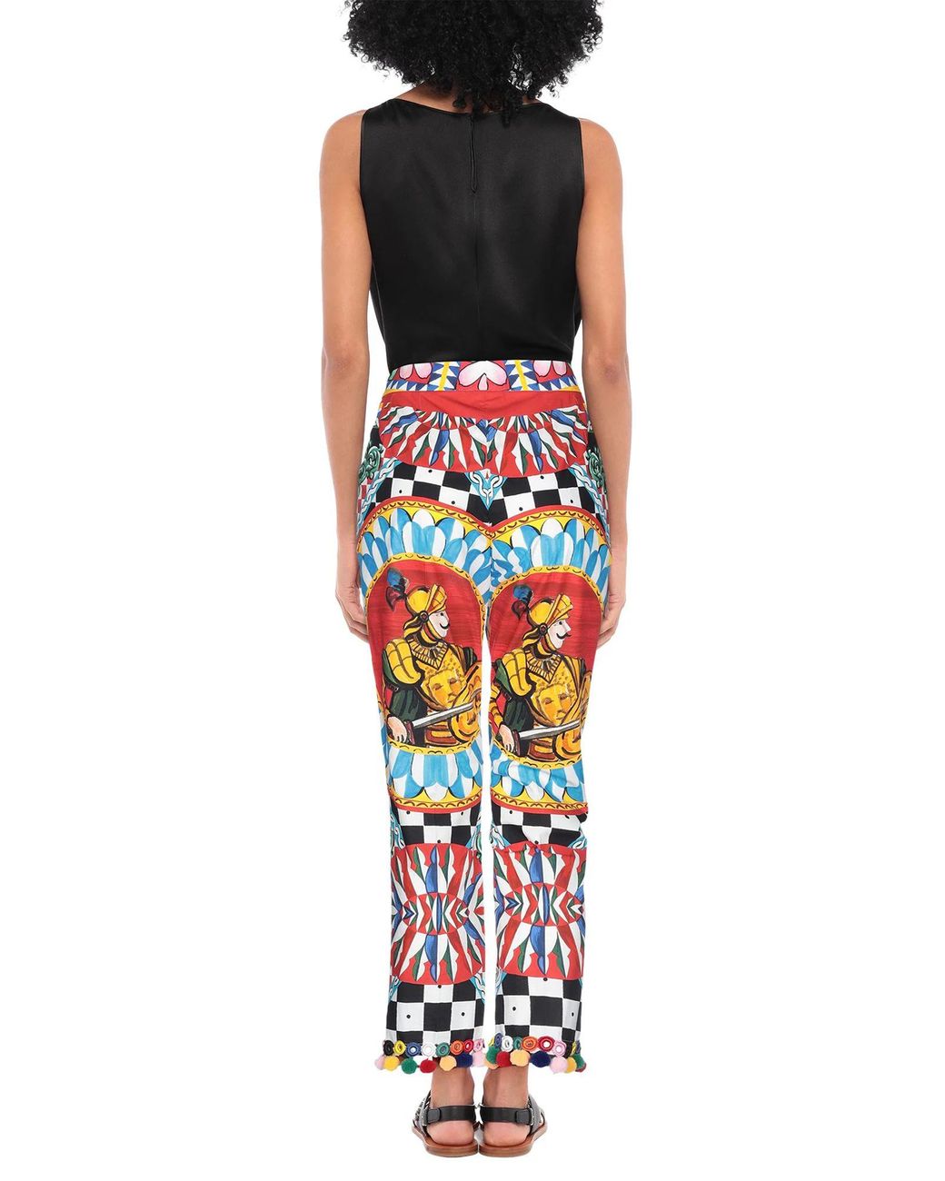 Dolce & Gabbana White Fitted Cropped Pants