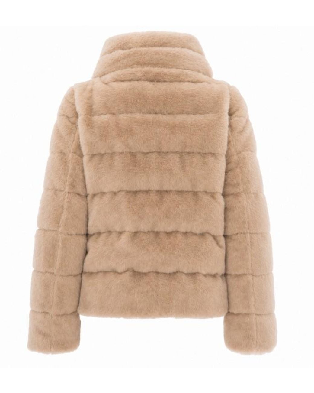 Herno Natural Quilted High-Neck Down Jacket