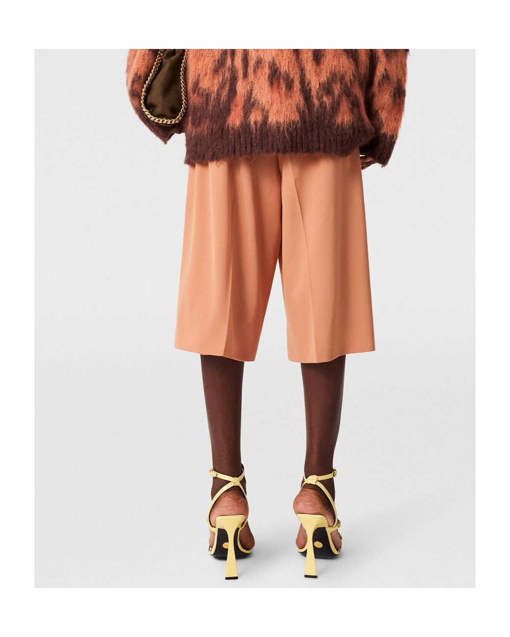 Stella McCartney White Wide Leg Classic Tailored Bermuda Shorts