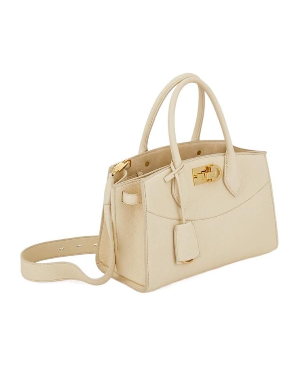 Ferragamo Natural Studio Soft Shoulder Bag