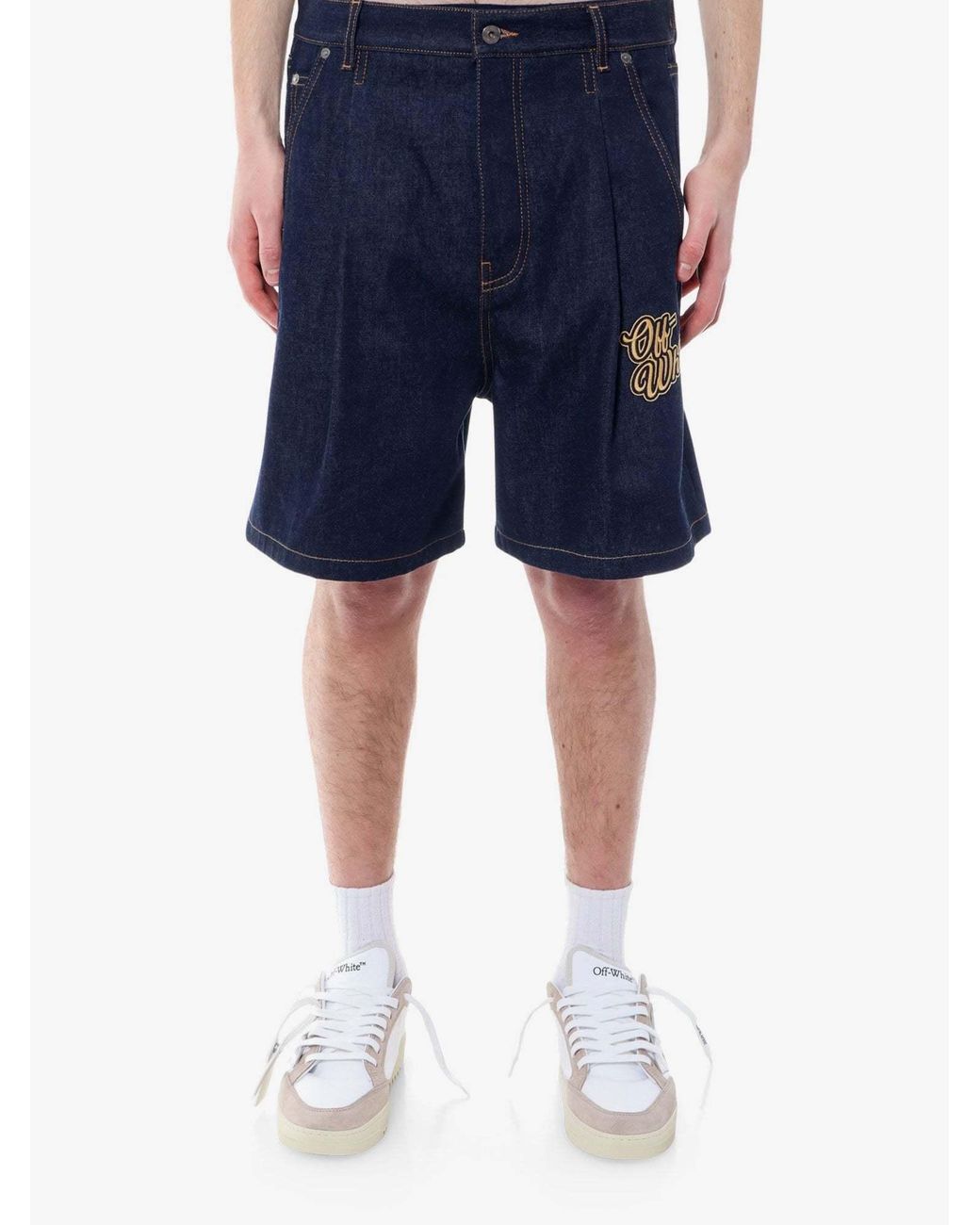 Off-White c/o Virgil Abloh Blue Shorts for men