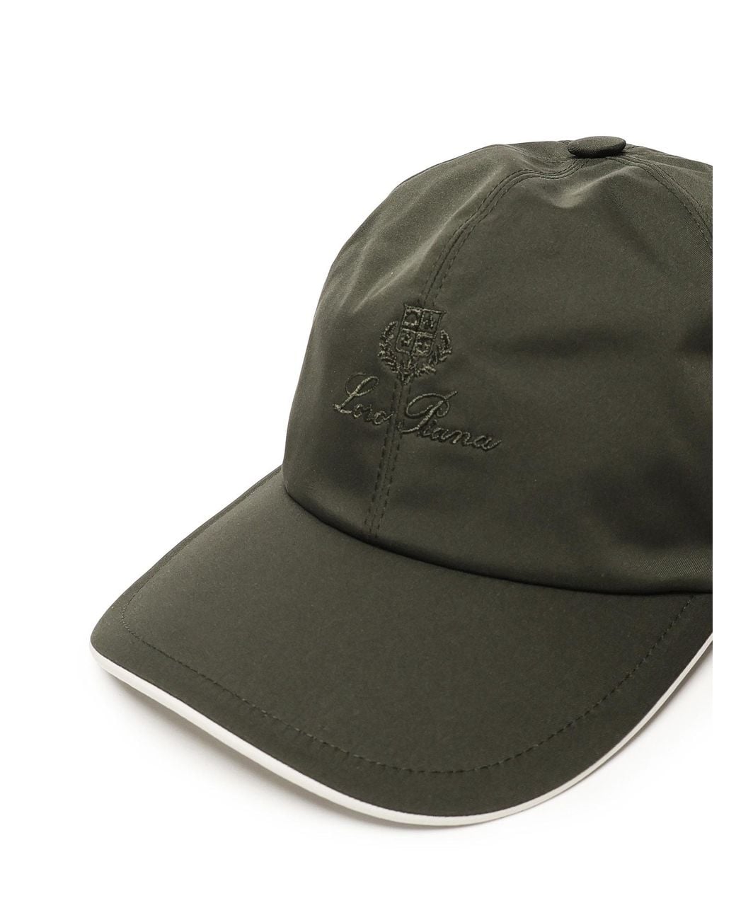Loro Piana Green Bowler Cap for men