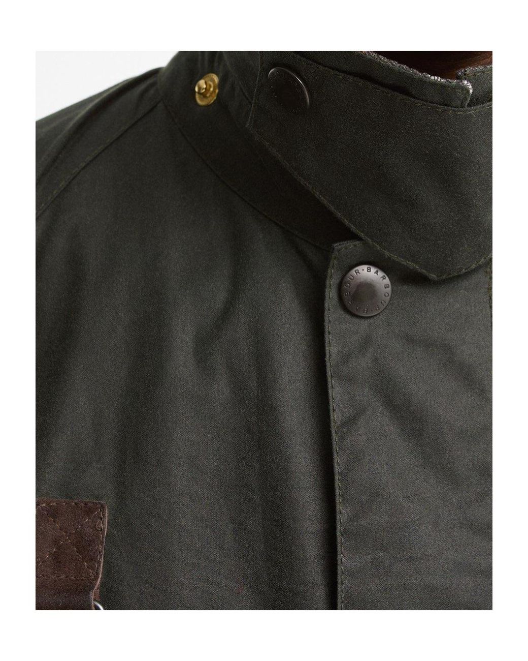 Barbour Black Waxed Utility Jacket for men