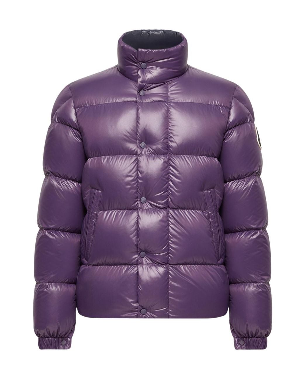 Moncler Purple Brendola Laqué Short Down Jacket for men