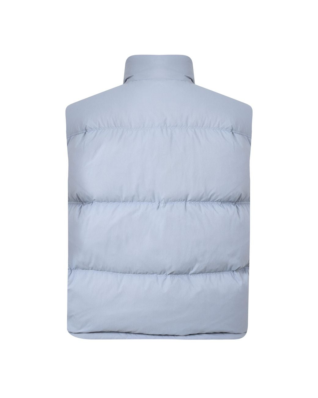 Stone Island Blue Stand-Collar Quilted Vest for men