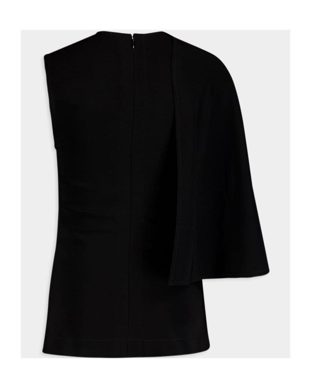 Stella McCartney Black One-Shoulder Crewneck Top