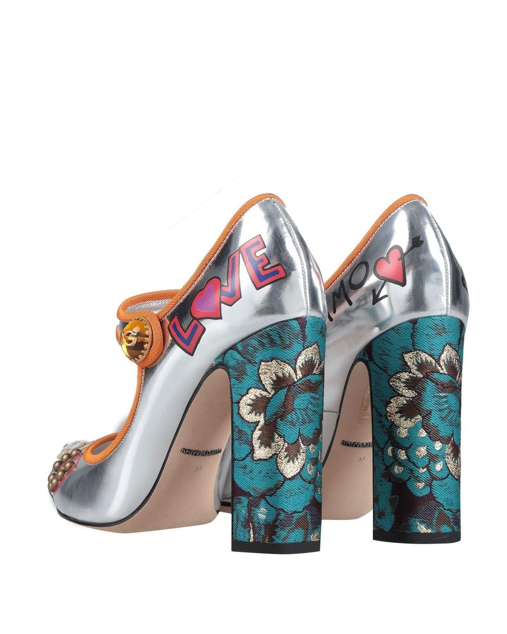Dolce & Gabbana Blue Simple High-Heeled Shoes