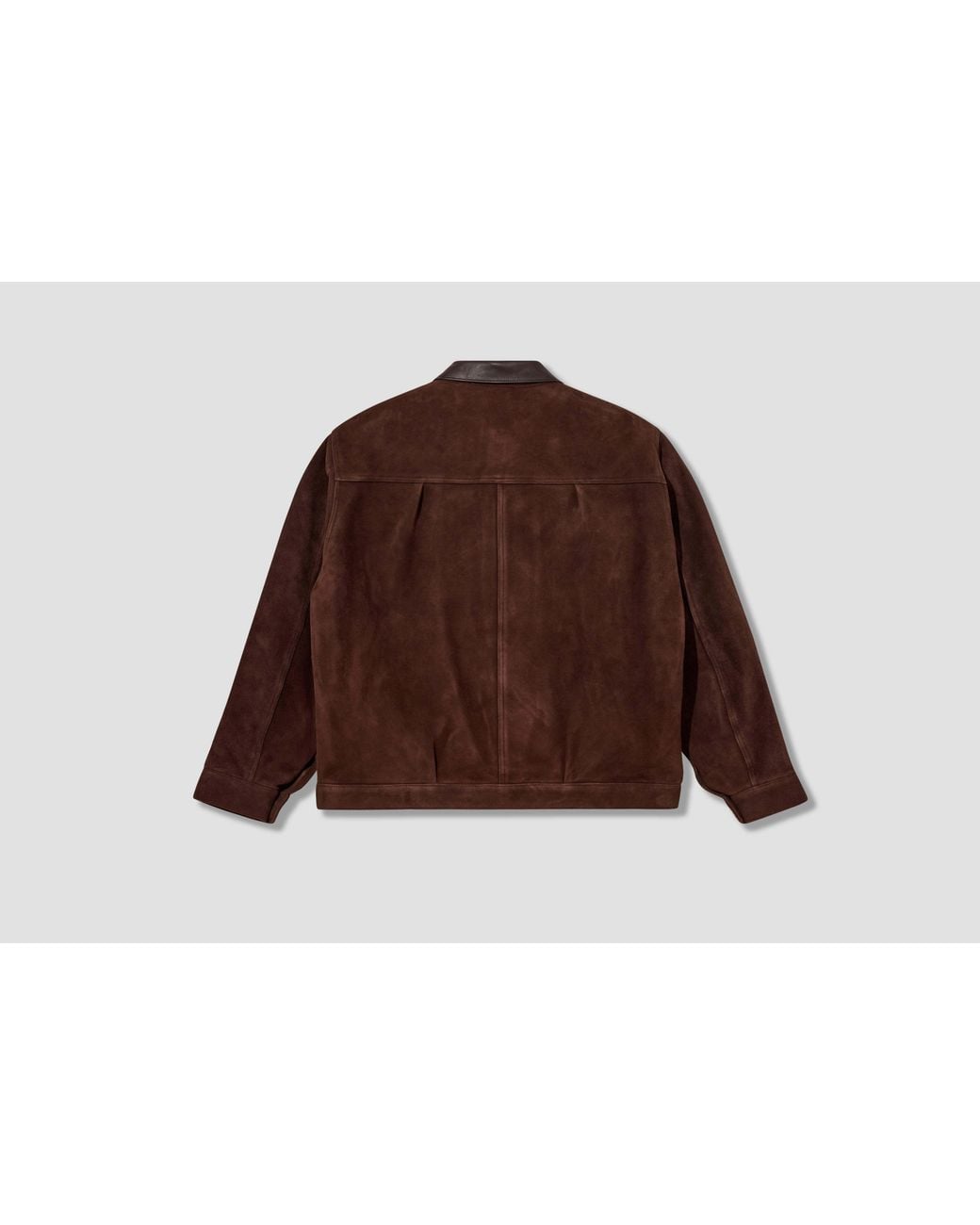A.PRESSE Brown Retro Deerskin Jacket for men