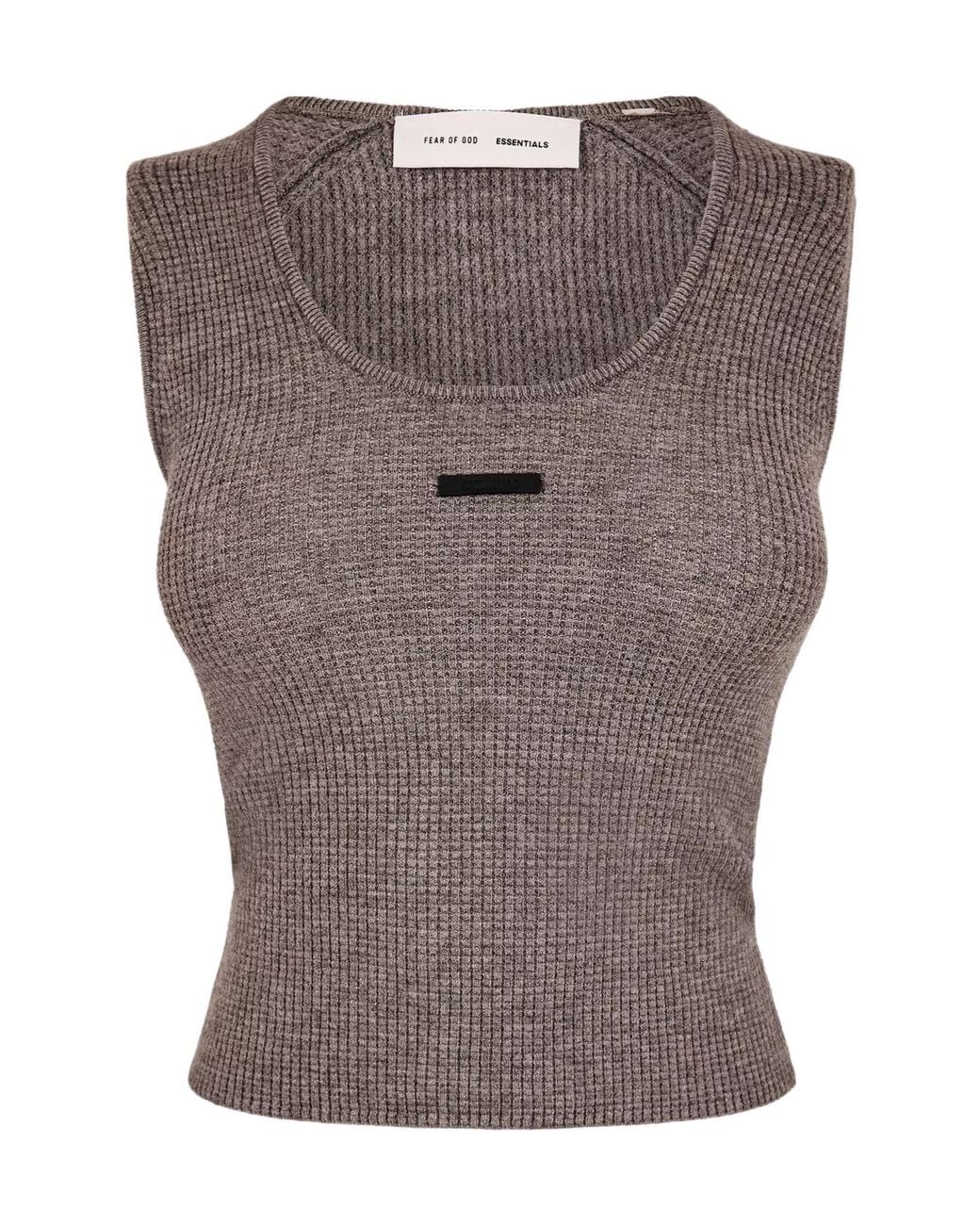 Fear Of God Brown Waffle Tank Vest