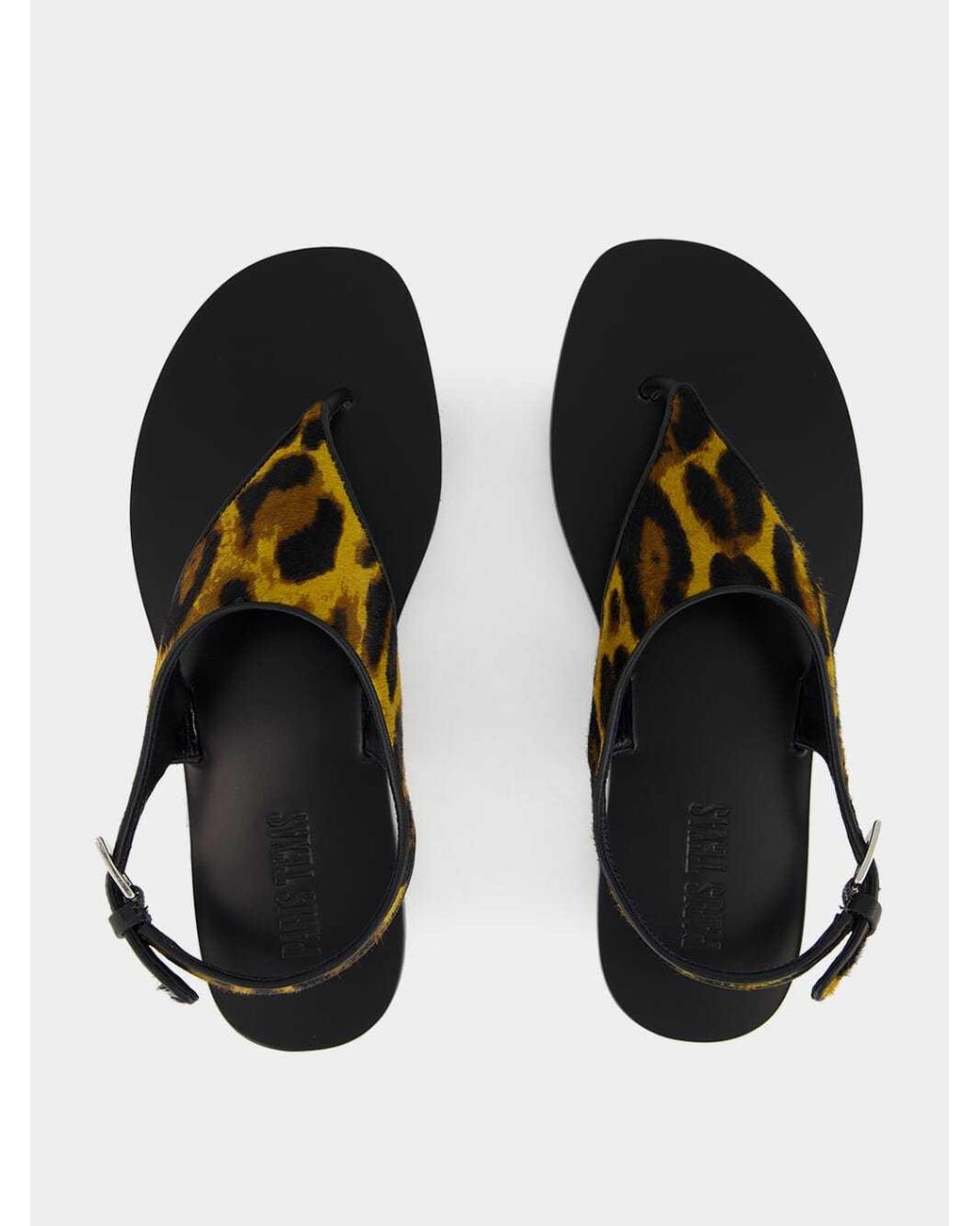 Paris Texas Multicolor Leopard-Print Flat Sandals
