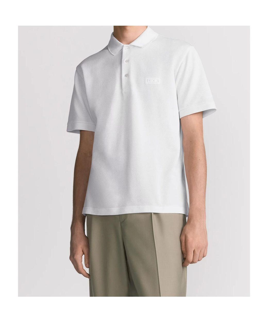 Dior White Icons Polo Shirt for men