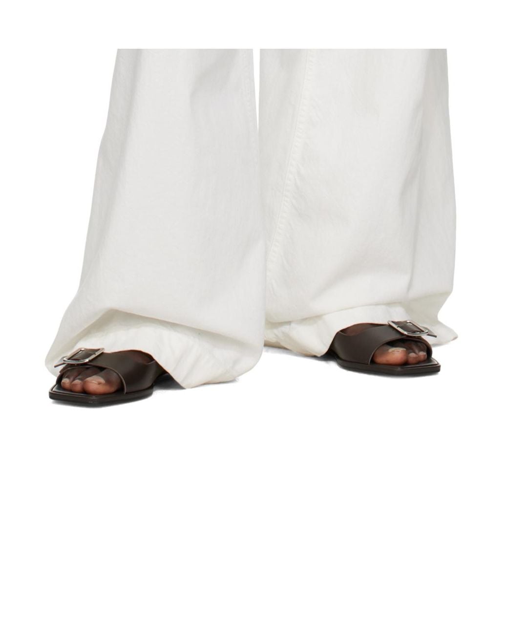 Aeyde Black Thekla Flat Sandals