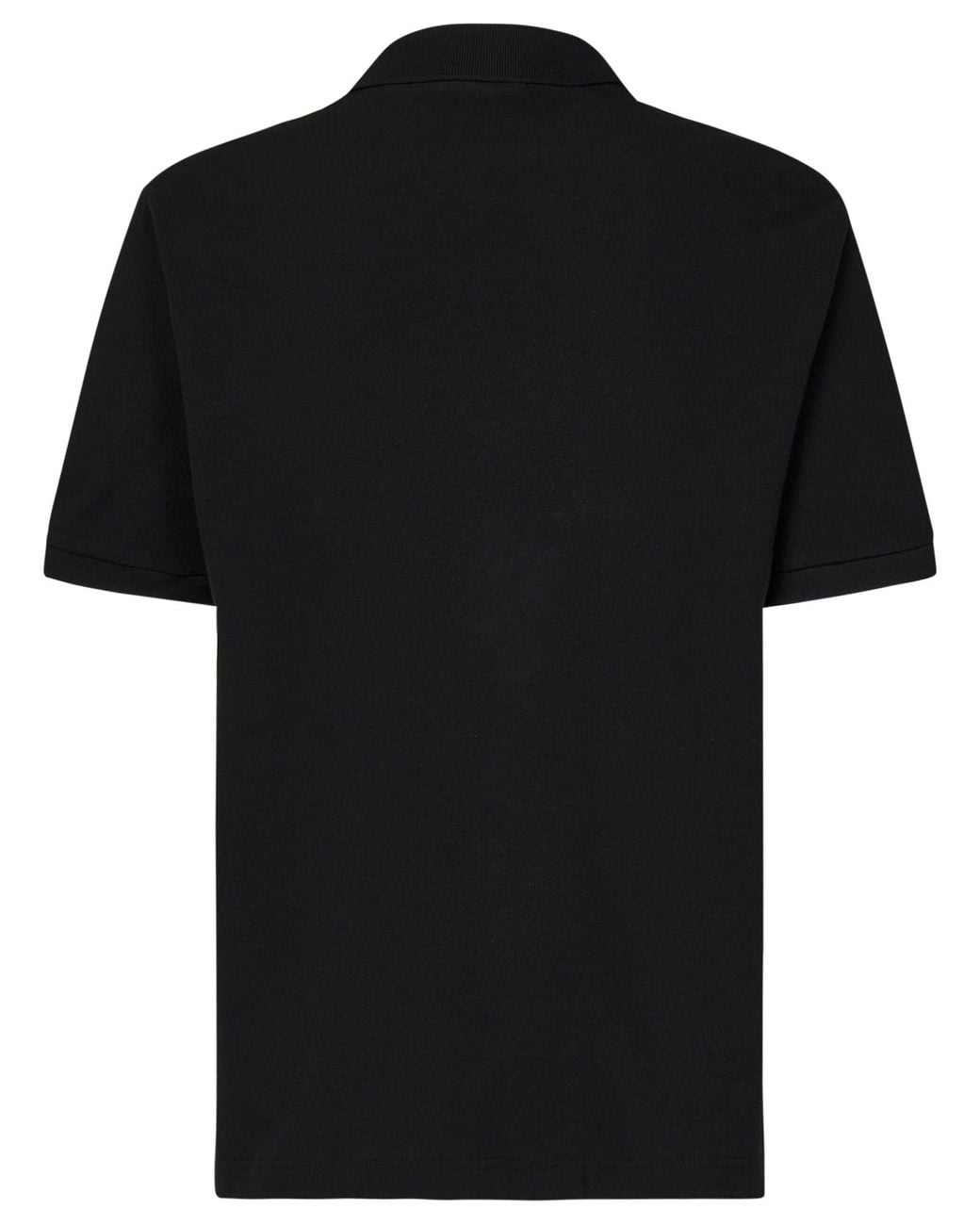 Lacoste Black Relaxed Fit Pique Polo Shirt for men