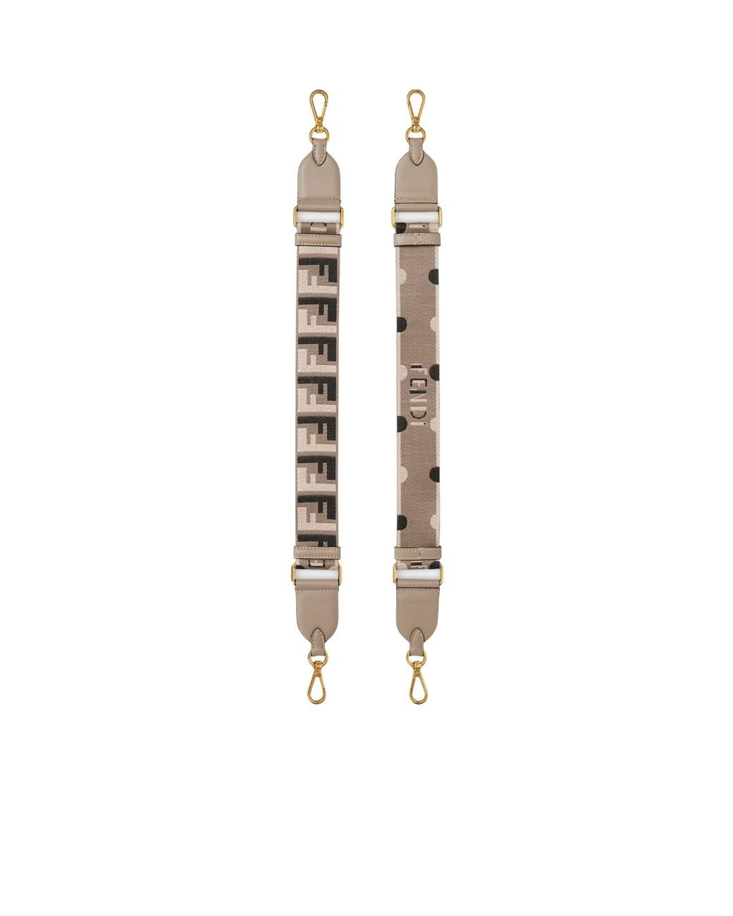 Fendi White Fabric Shoulder Strap