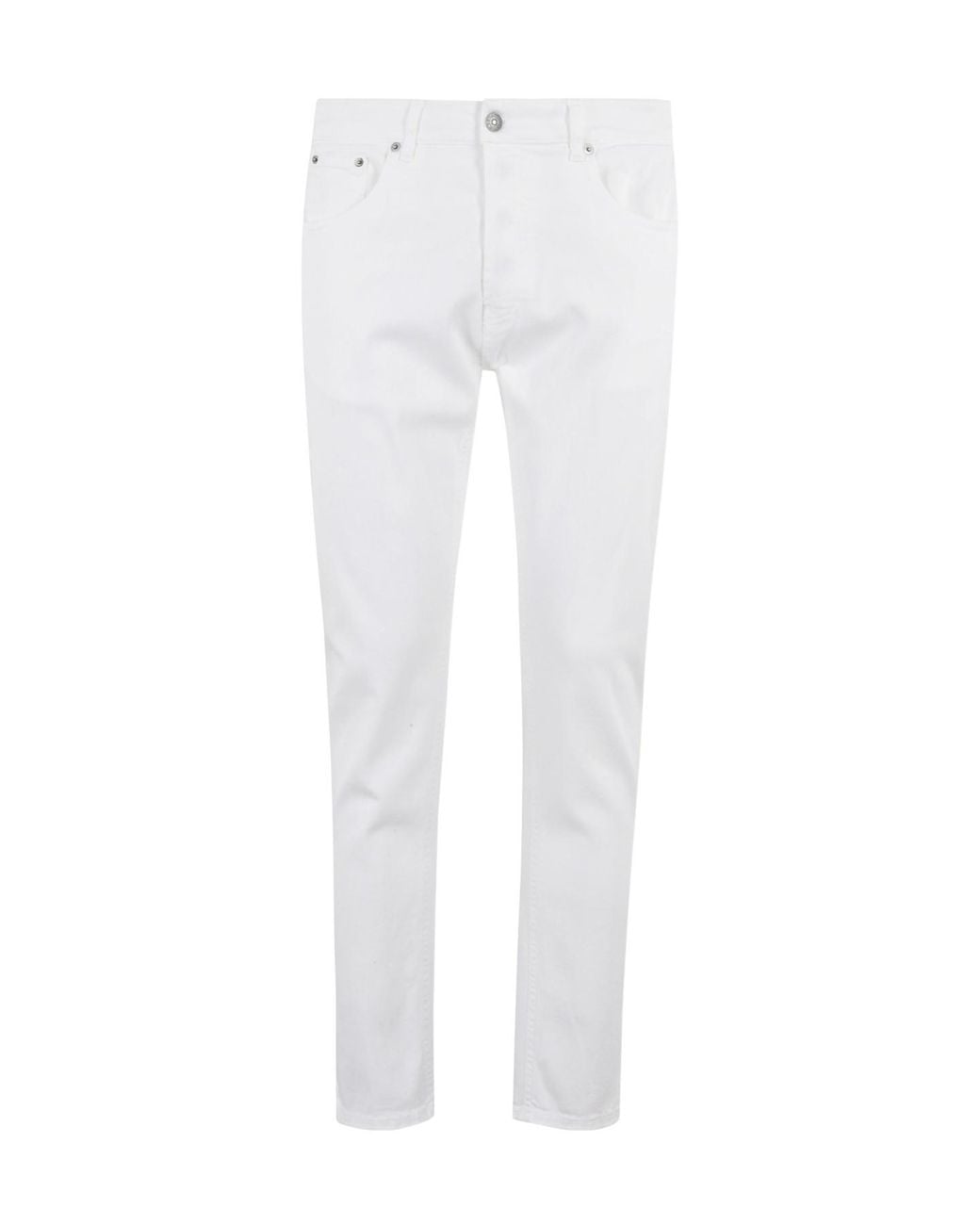 Dondup White Dian Carrot Fit Jeans for men