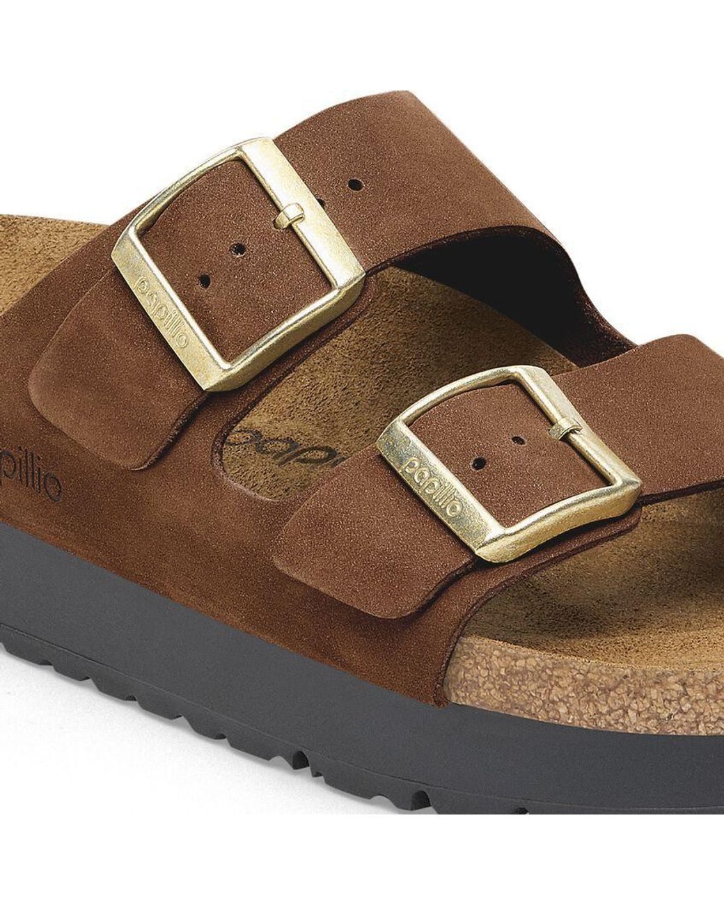 Birkenstock Brown Arizona Pap Flex Platform Sandals