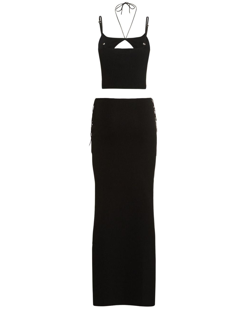 AYA MUSE Black Cutout Detail Dress