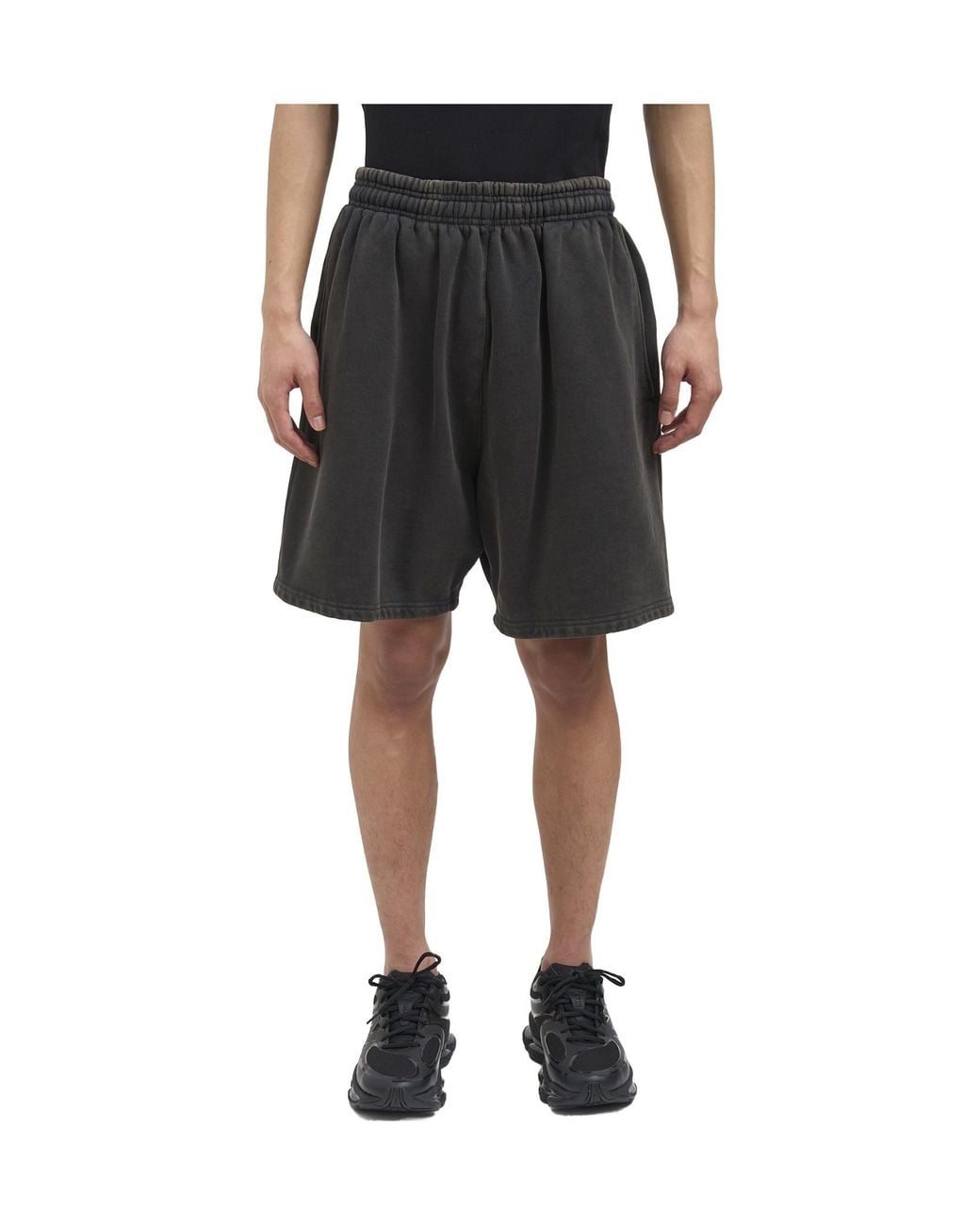 Entire studios Black Elastic-Waist Bermuda Shorts for men