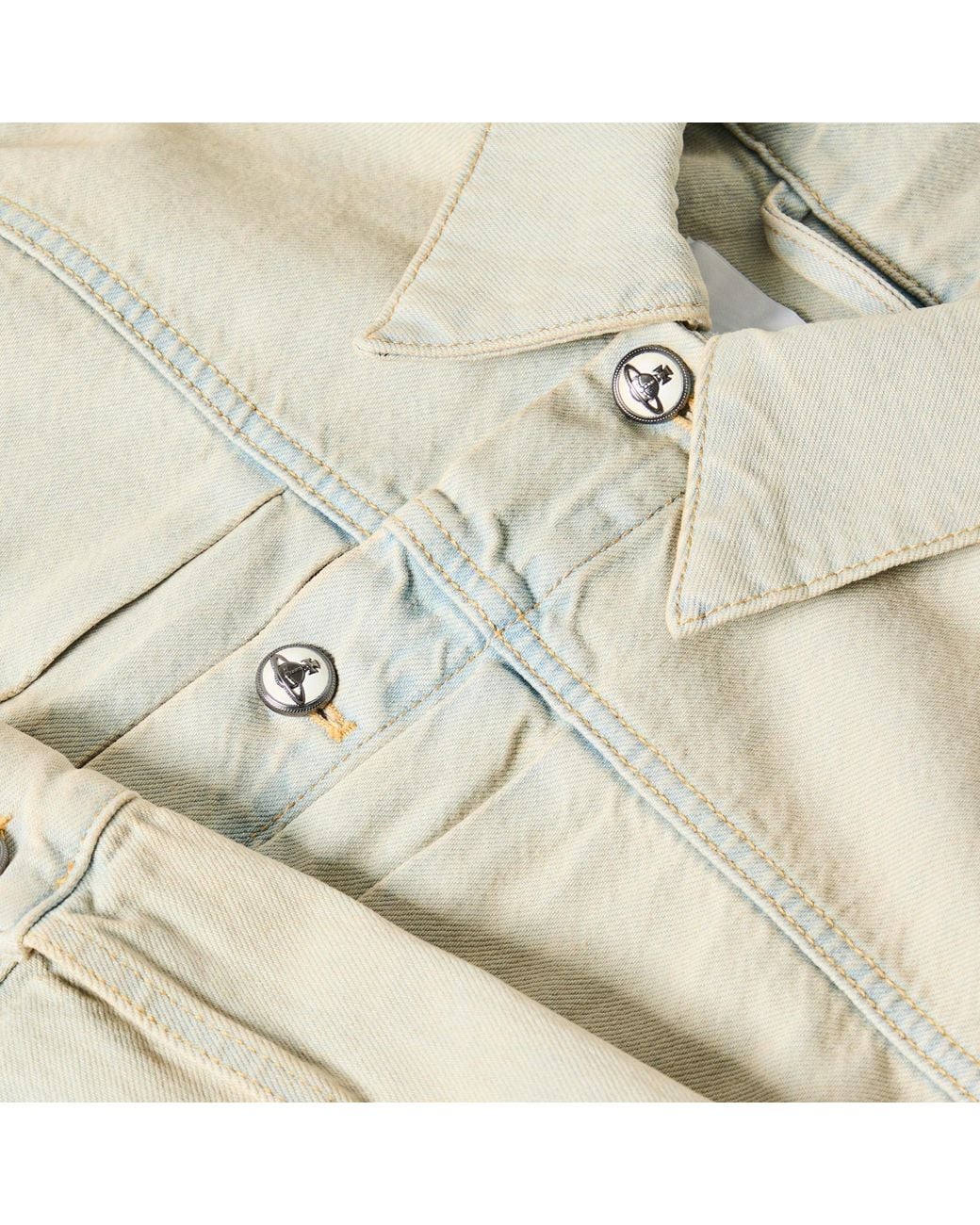 Vivienne Westwood Natural Simple And Versatile Denim Jacket