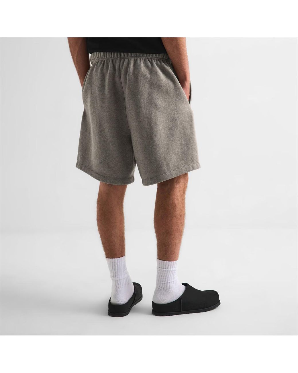 Fear Of God Gray Logo Drawstring Shorts for men