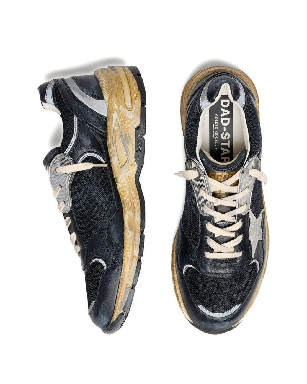Golden Goose Deluxe Brand Blue Dad-Star Lace-Up Sneakers