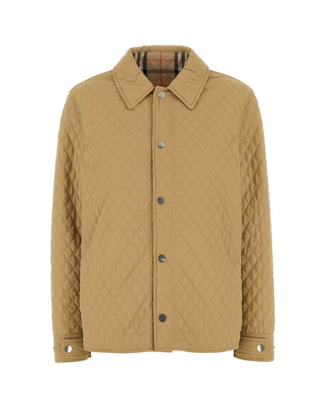 Burberry Natural Checked Quilted Reversible Jacket