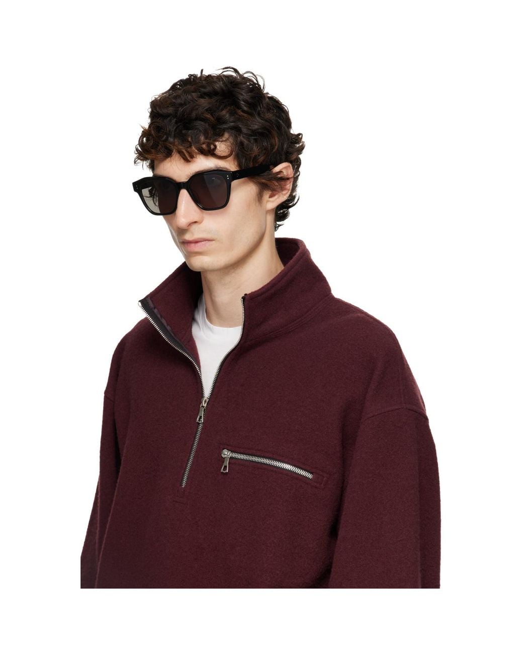 Garrett Leight Metallic Palmera Sunglasses for men