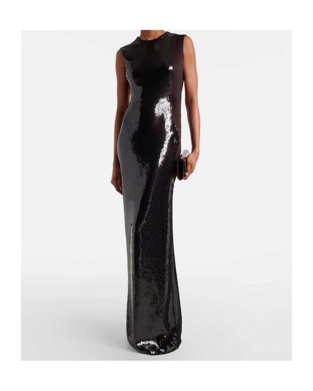 Christopher Esber Black Sequined Gown