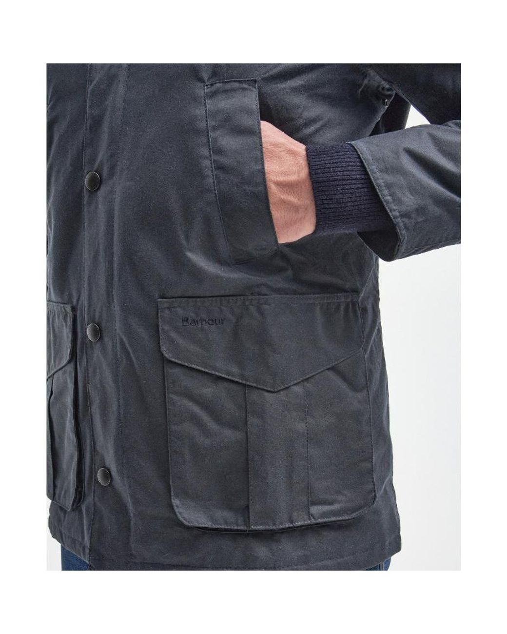 Barbour Blue Hereford Waxed Jacket for men