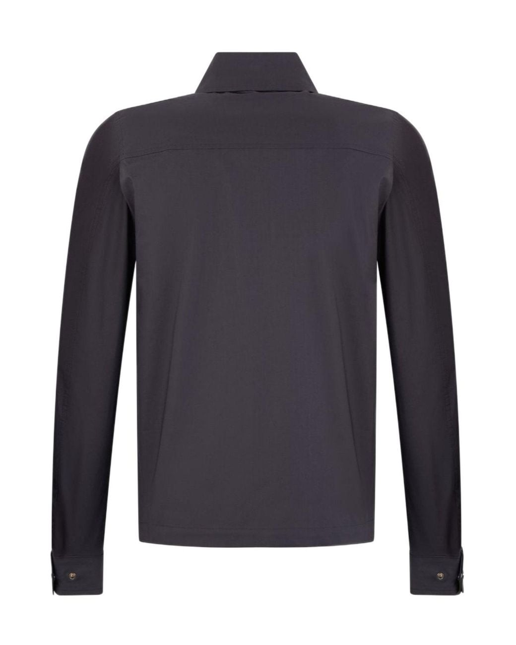 Herno Blue Button-Up Shirt Jacket for men