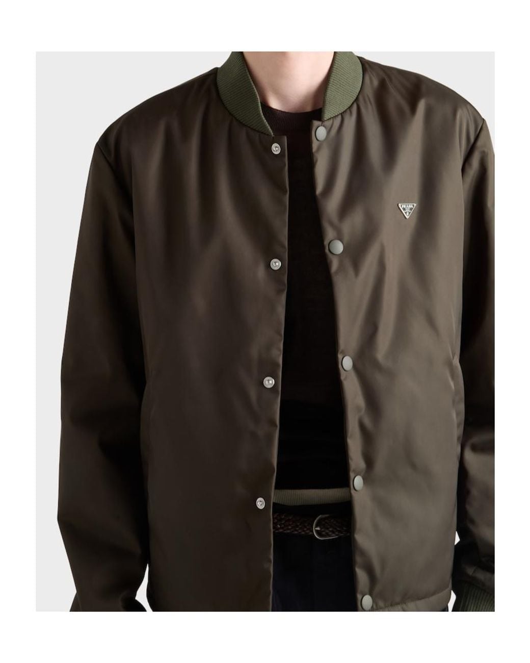Prada Brown Single Breasted Jacket for men