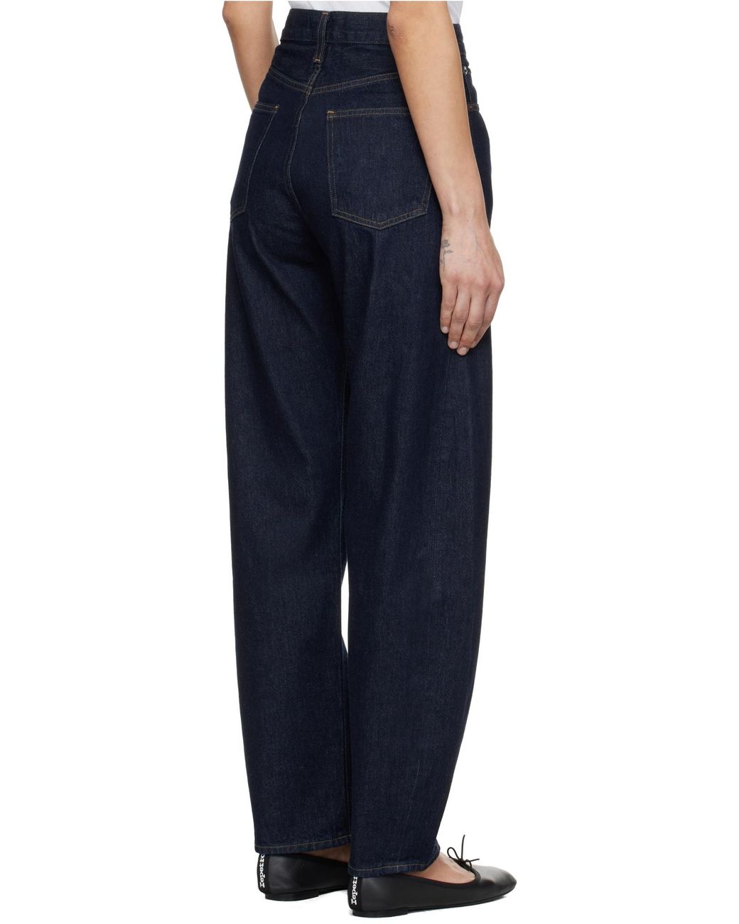 Agolde Blue Luna High Rise Pieced Taper Jeans