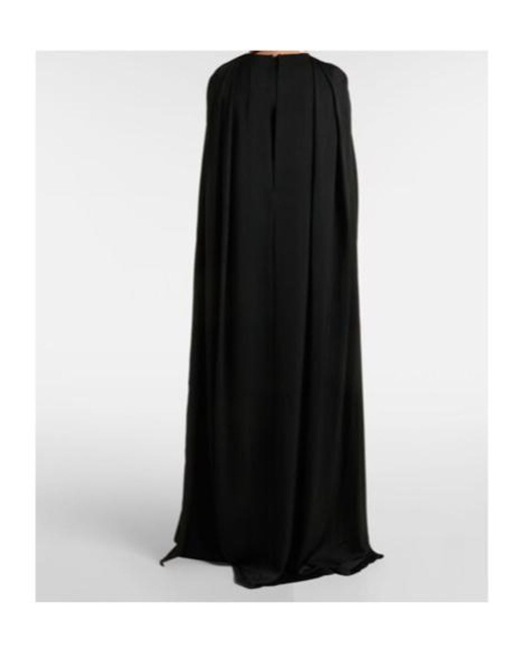 Alex Perry Black Caped Satin Gown
