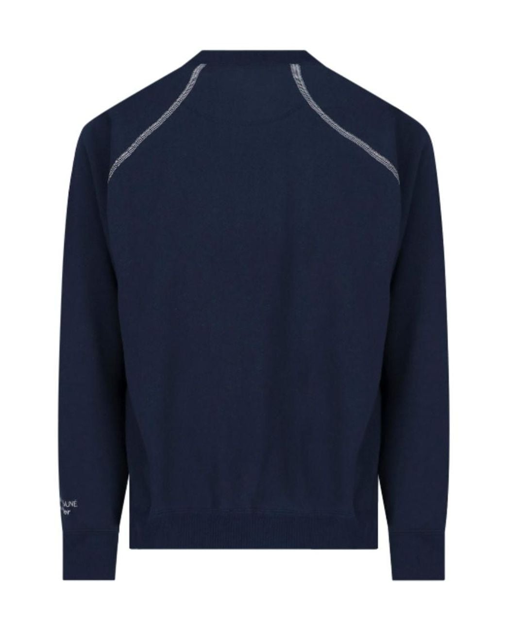 Maison Kitsuné Blue X And Wander Logo-Embroidered Cotton Sweatshirt for men