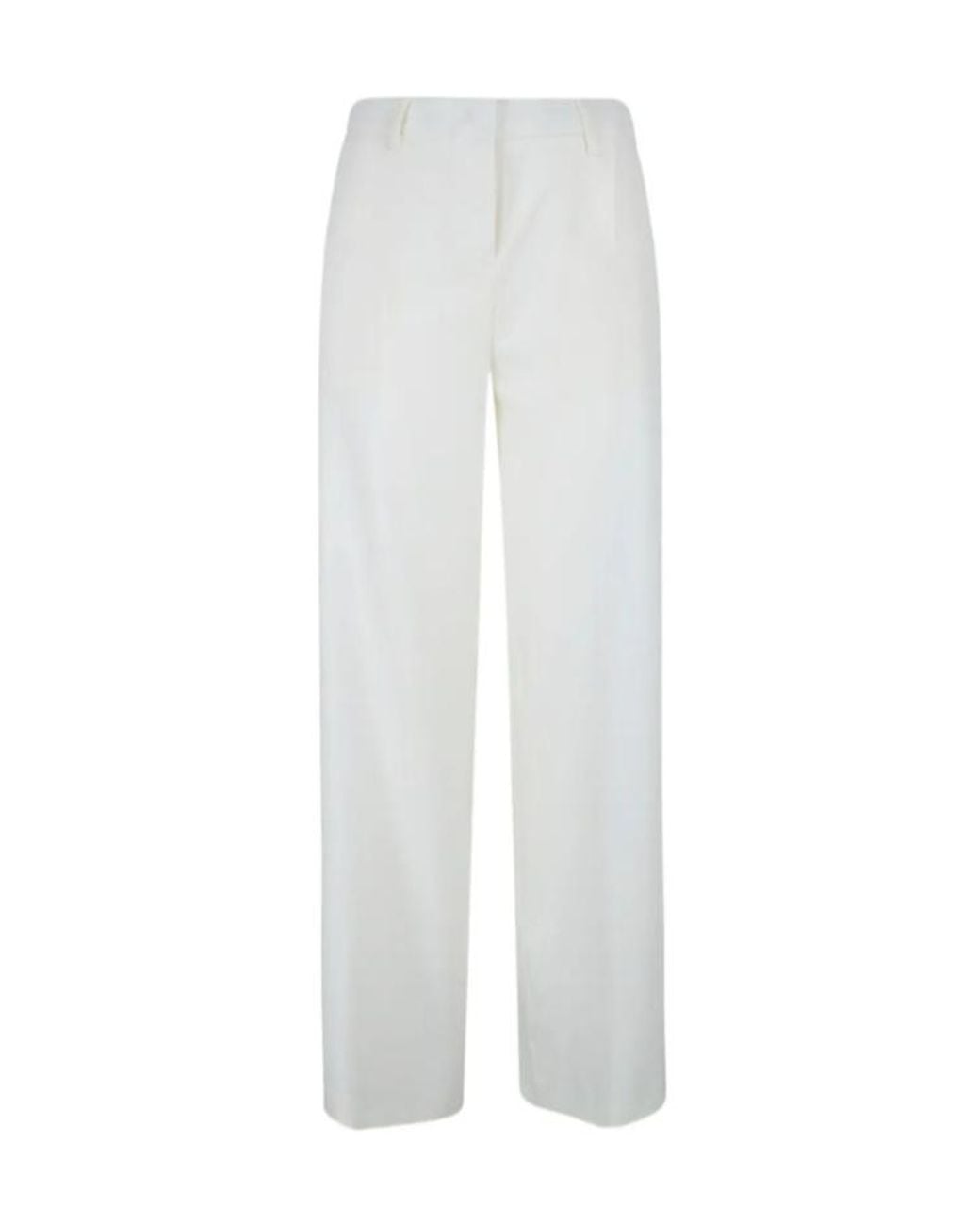 Fabiana Filippi White Straight-Leg Pants