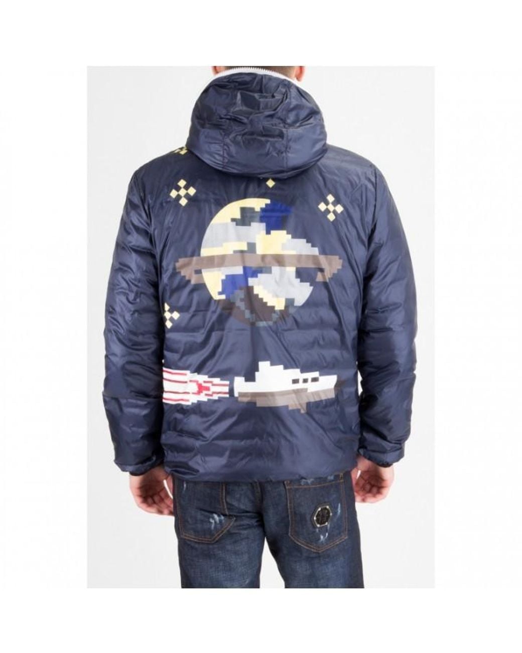 Iceberg Blue Logo Details Down Jacket for men