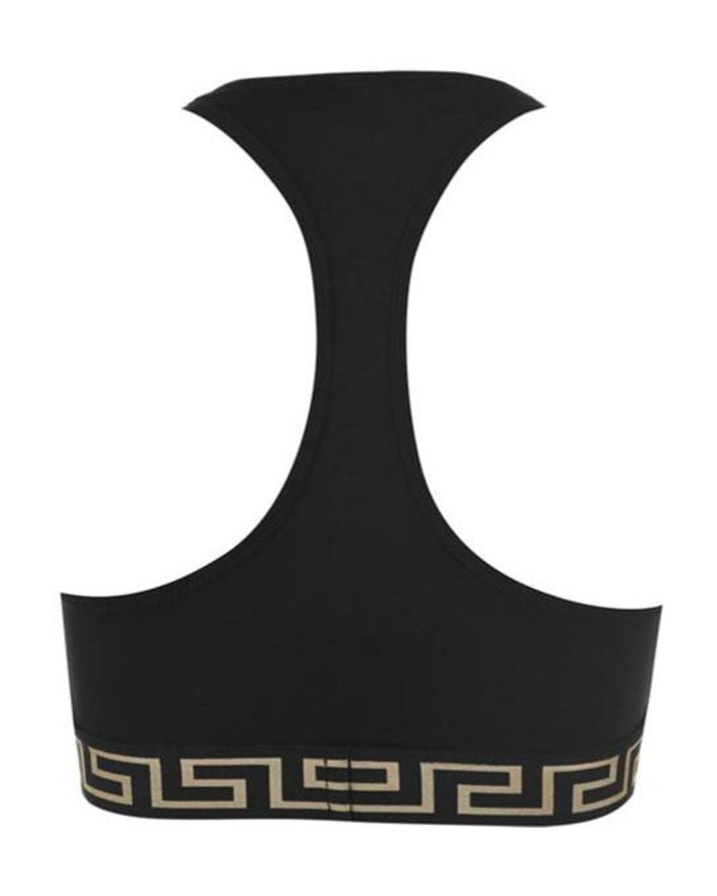 Versace Black Logo Bra