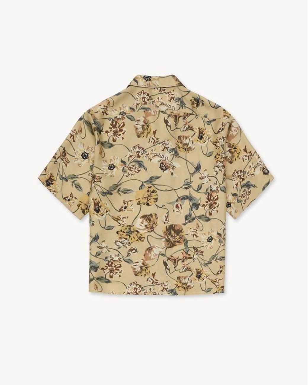 KENZO Natural Floral Short-Sleeve Shirt for men
