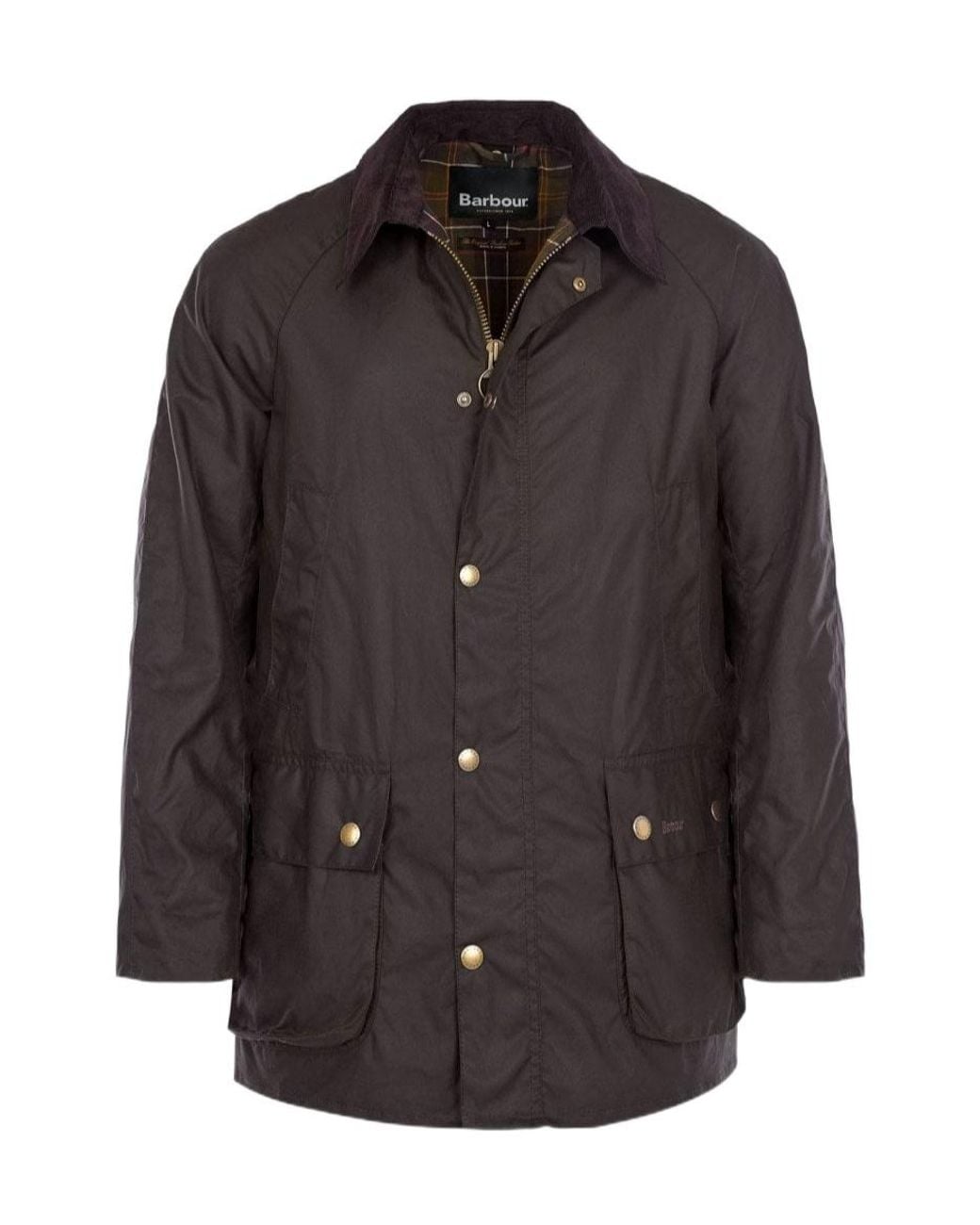 Barbour Black Oversized Corduroy-Collar Parka
