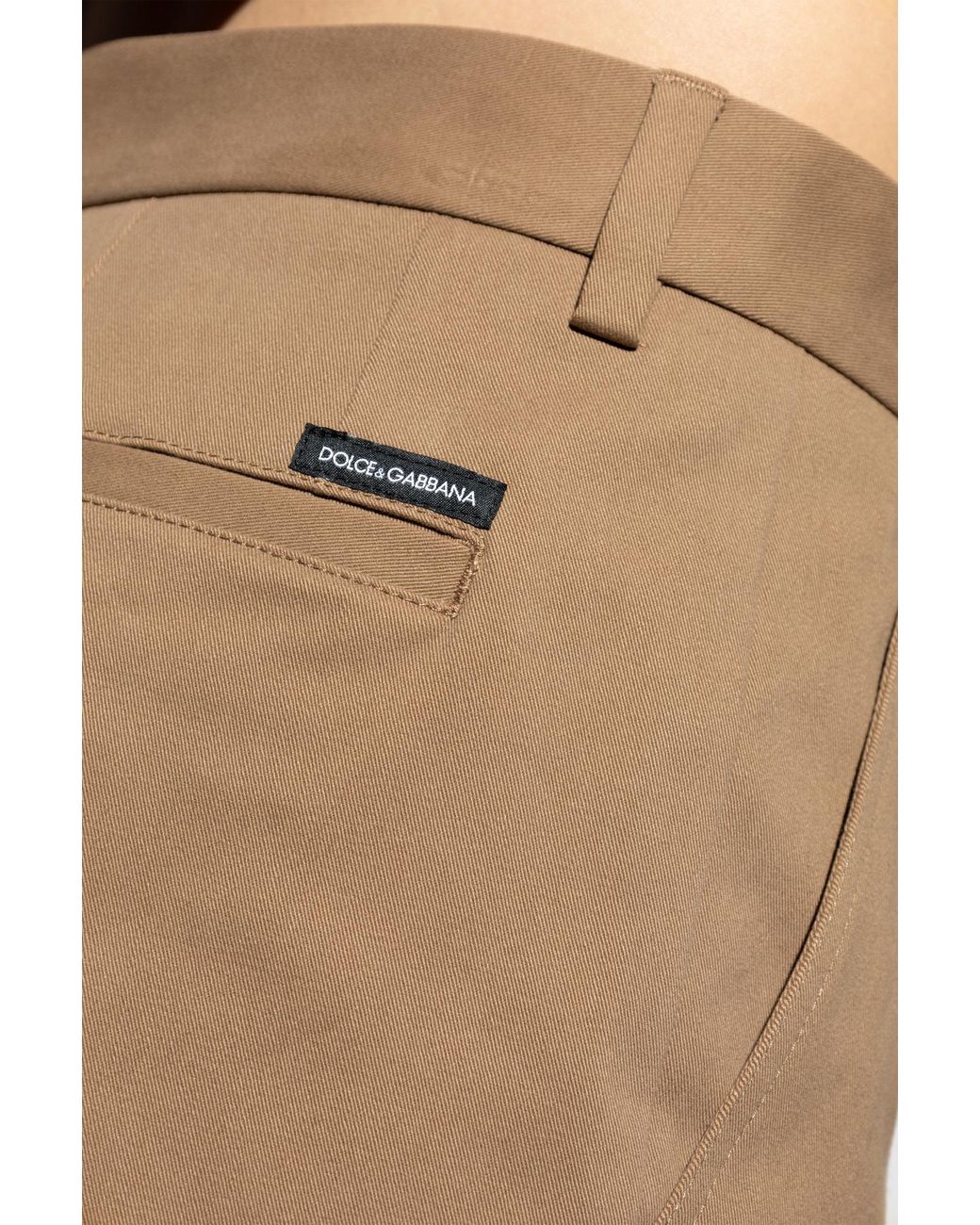 Dolce & Gabbana Natural Drill Sports Pants for men
