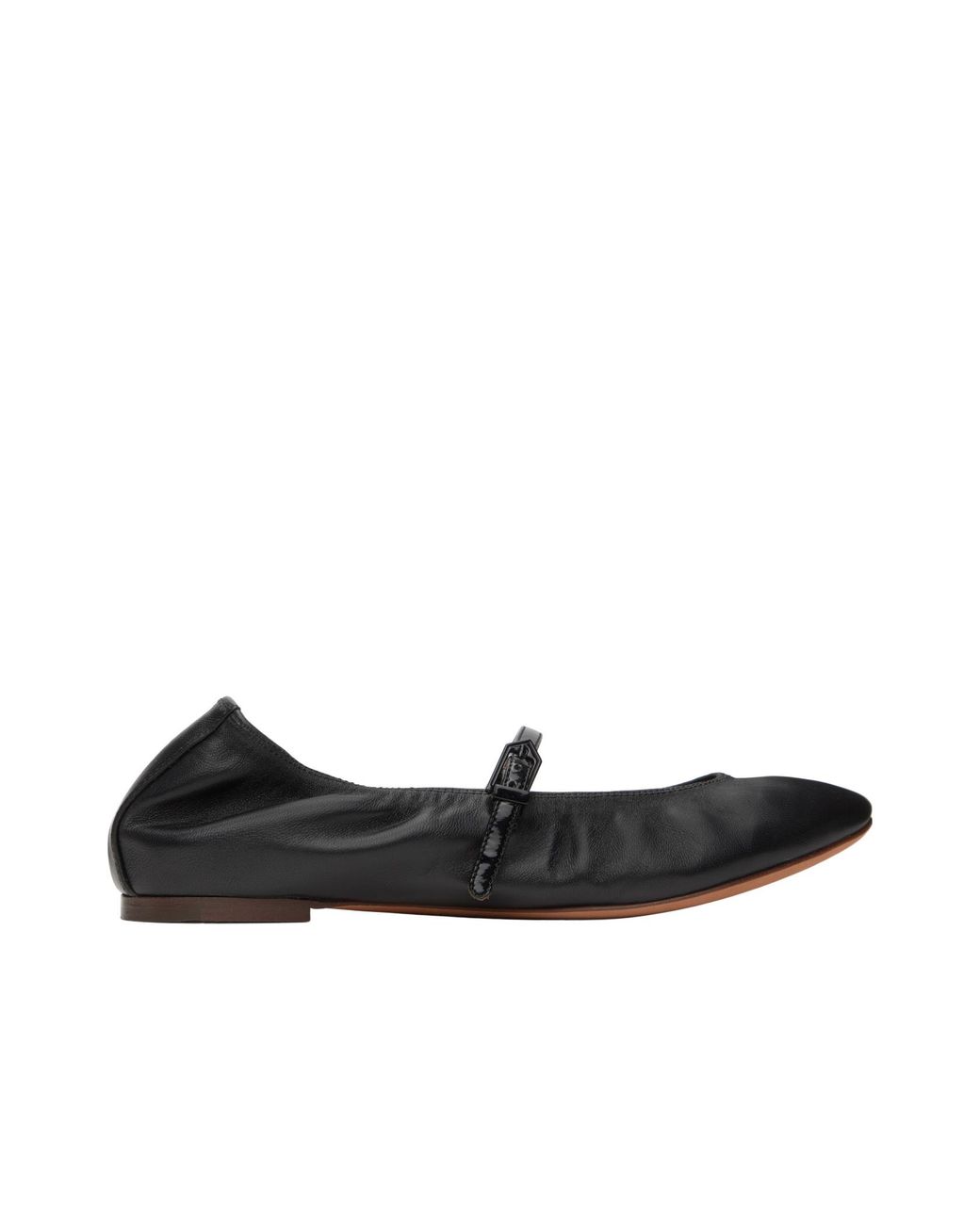 Lanvin Black Logo Mary Jane Shoes