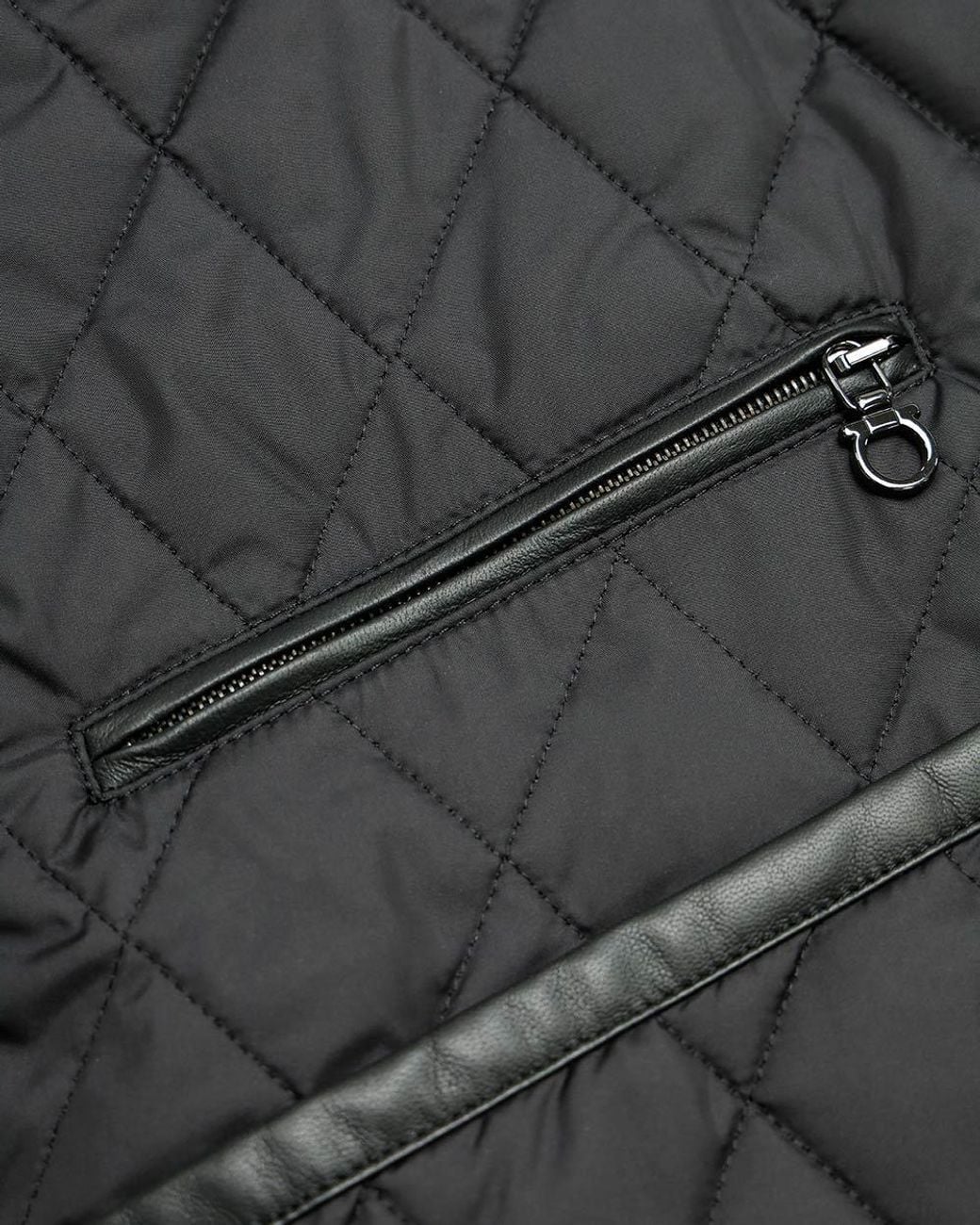 Ferragamo Gray Quilted Casual Jacket for men